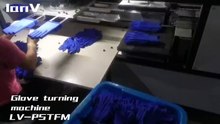 Glove turning machine