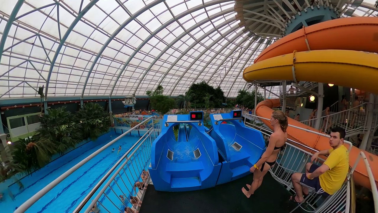 Aquaticum Debrecen Kamikaze (Left Waterslide) POV Onride