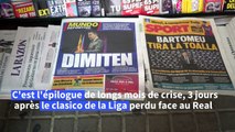 Football: les fans du Barça réagissent à la démission de Bartomeu