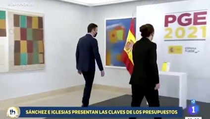 'El precio justo' llega a Moncloa, alucina con la puesta en escena para presentar los presupuestos