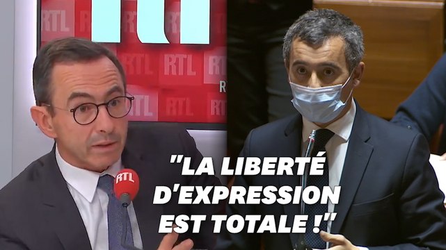 Darmanin demande au patron des sénateurs LR de retirer ses propos sur le droit à la caricature