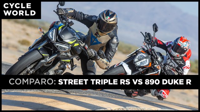 2020 Triumph Street Triple RS Versus KTM 890 Duke R