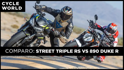 2020 Triumph Street Triple RS Versus KTM 890 Duke R