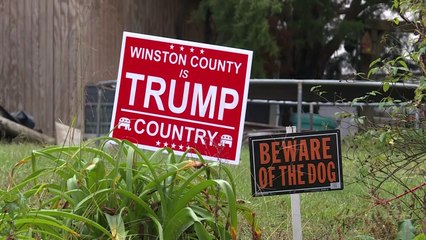 Trump e o apoio esmagador em condados do Alabama