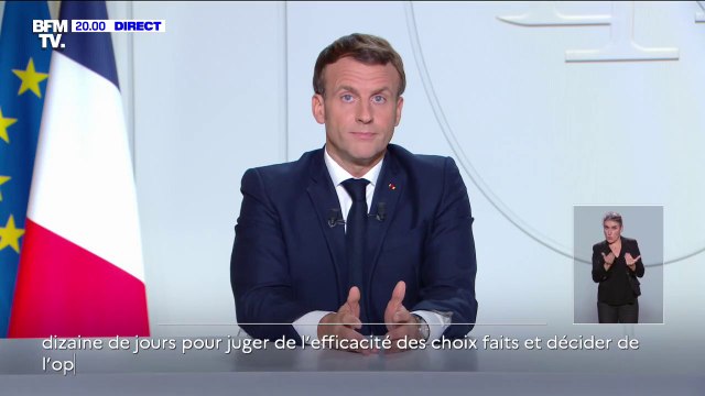 Emmanuel Macron: Le virus circule en France à une vitesse que même les prévisions les plus pessimistes n'avaient pas anticipées