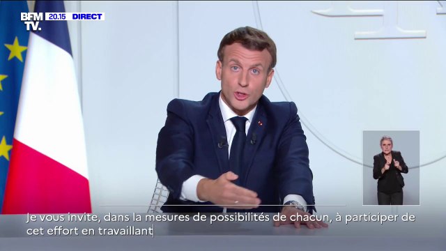 Emmanuel Macron: Nos frontières intérieures à l'espace européen demeureront ouvertes, et sauf exceptions, les frontières extérieures resteront fermées