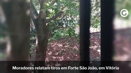 Скачать видео: Moradores relatam tiros em Forte São João, em Vitória