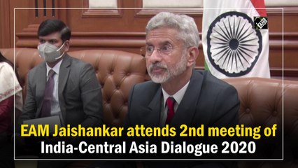 EAM Jaishankar attends second meeting of India-Central Asia Dialogue 2020