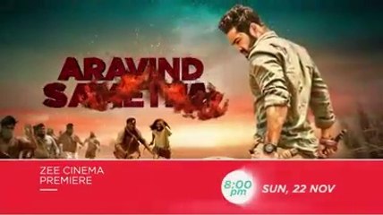 Aravind Sametha Hindi Promo Release By Zee Cinema Jr. Ntr