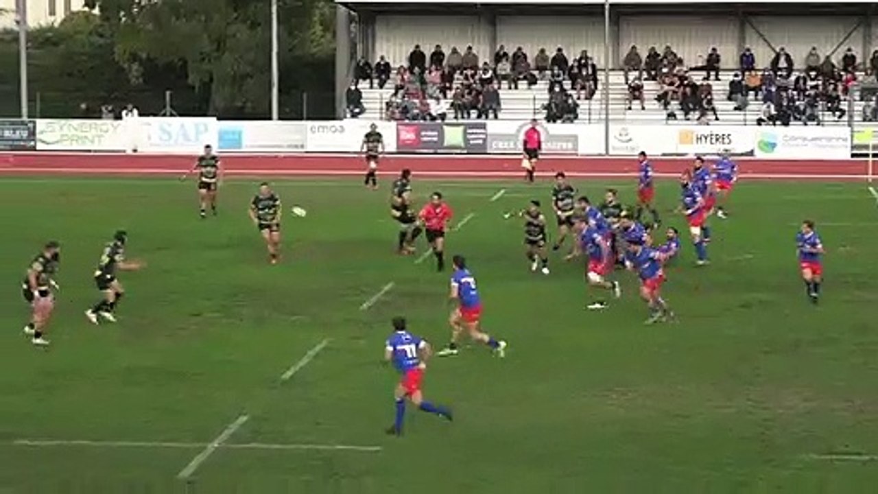 Essai de Lachie Munro (Hyeres vs La Seyne)
