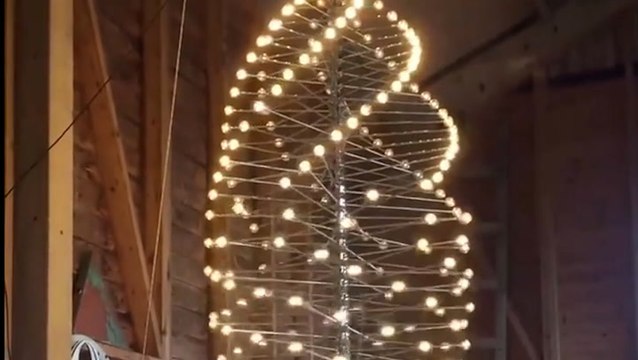 These kinetic chandeliers move in mesmerizing patterns