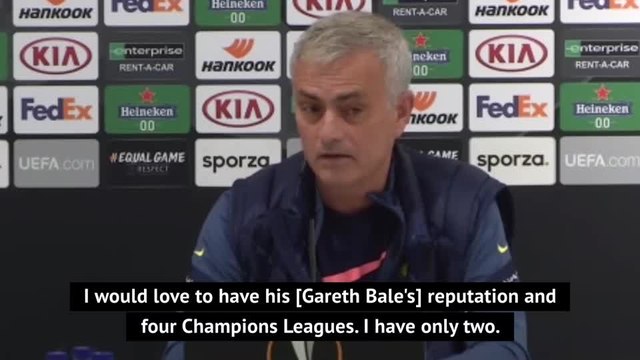 Bale is an example for everybody - Mourinho