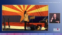 LIVE Kamala Harris and Alicia Keys are talking with voters at a Drive-In Rally in Phoenix, Arizona