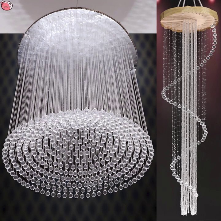 Hit!!.. Beautiful 8 DiY Pearls Wall Hanging - Chandelier Designs For Living Room - Jhumar Idea
