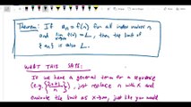 Sequences - Theorem for limits of sequences, limit of n squared minus 2 over n squared
