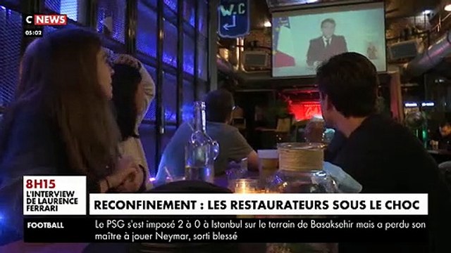 Confinement (Acte II) - Regardez ce moment où les restaurateurs ont appris hier soir qu'ils allaient devoir fermer une nouvelle fois