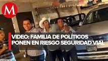 Familiares de dos políticos panistas violan las reglas de tránsito en San Luis Potos