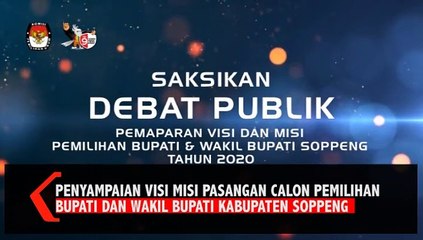 Tải video: KPU Soppeng Gelar Debat Kandidat Calon Bupati dan Wakil Bupati Soppeng Kerjasama Kompastv