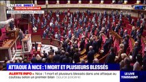 Attaque au couteau à Nice: l'Assemblée nationale observe une minute de silence
