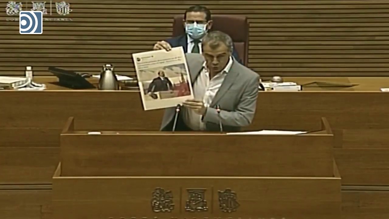 Monumental repaso de Toni Cantó en las Cortes Valencianas sobre el comunismo que defiende Podemos