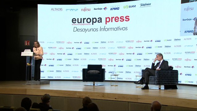 Nadia Calviño participa en los Desayunos Informativos de Europa Press