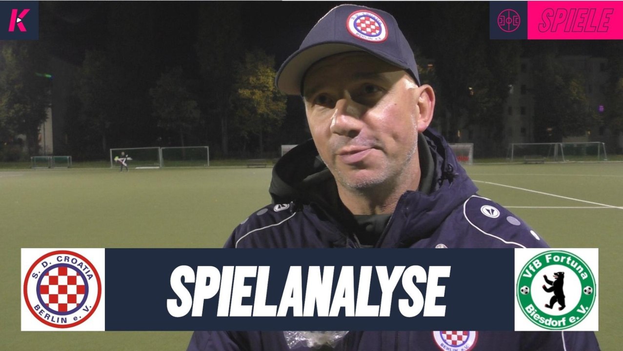 Die Spielanalyse | SD Croatia - Fortuna Biesdorf (Berlin-Liga)