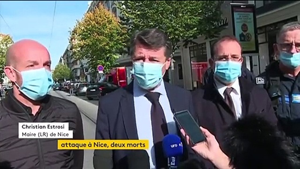 Attaque à Nice - Le maire Christian Estrosi: "Je veux remercier le courageux Niçois qui a alerté la police municipale pour qu'elle puisse neutraliser l'assaillant" - VIDEO