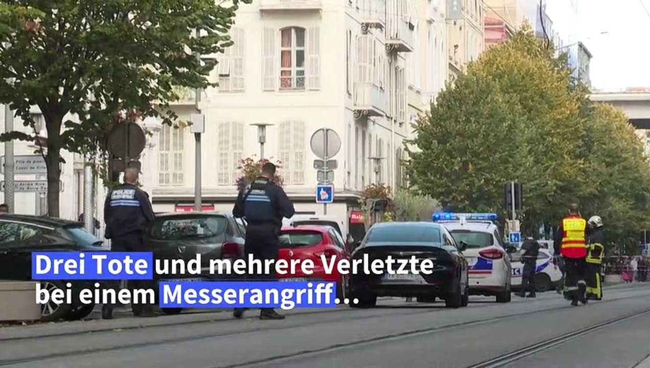 Drei Tote nach Messerangriff in Nizza - terroristische Tat vermutet