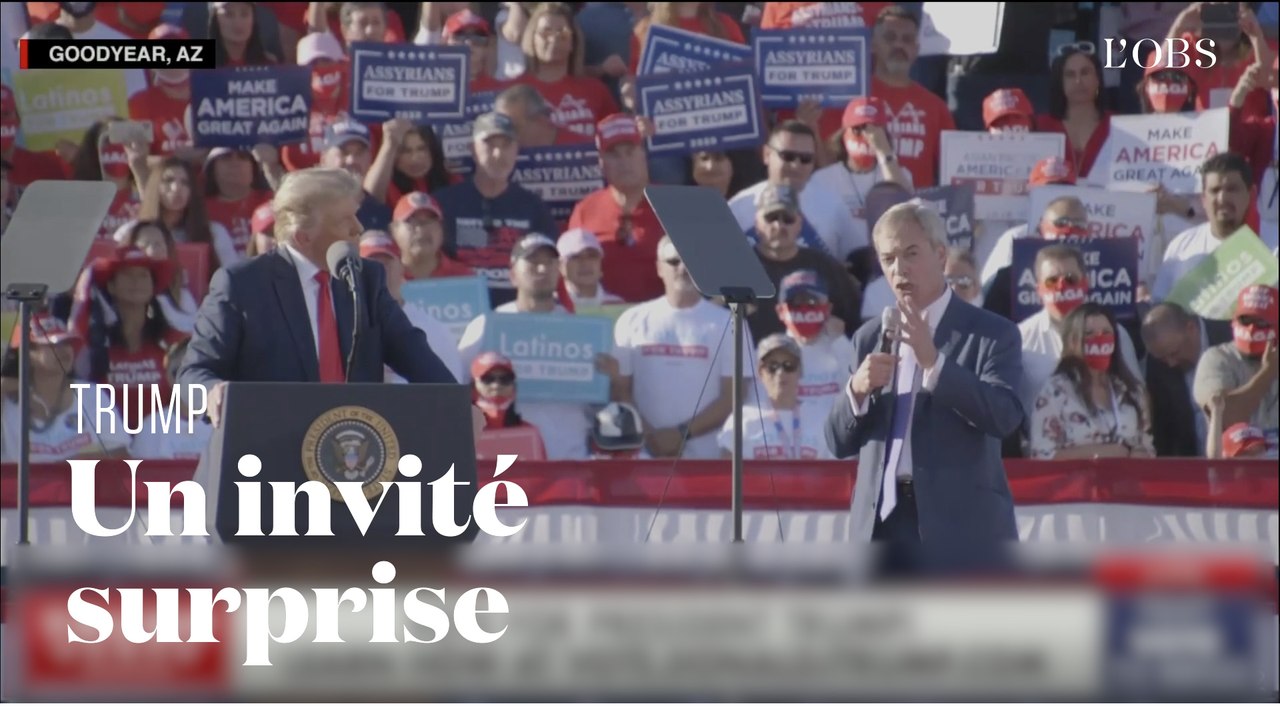 Donald Trump invite sur scène Nigel Farage, le père du Brexit