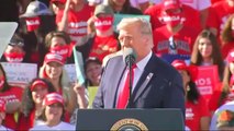 Crowd chants 'lock him up' as Trump slams Biden