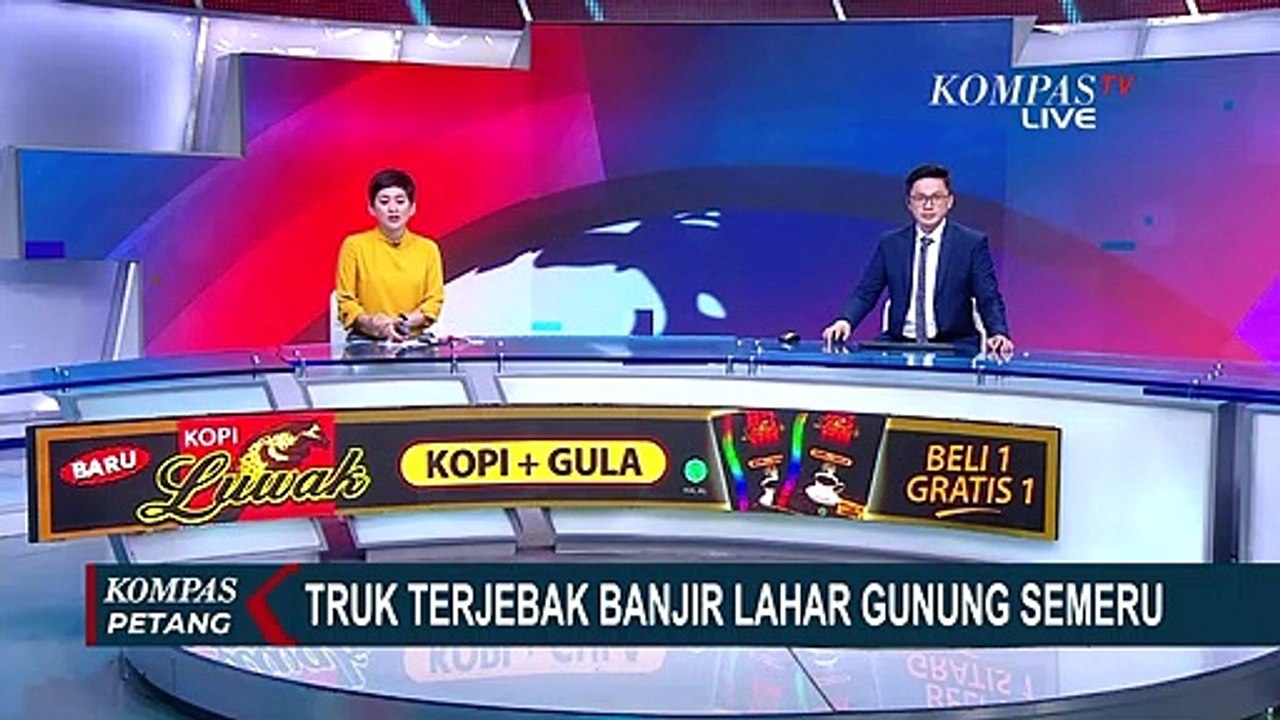 Sebuah Truk Terjebak Banjir Lahar Gunung Semeru, Upaya Penyelamatan Berlangsur Dramatis