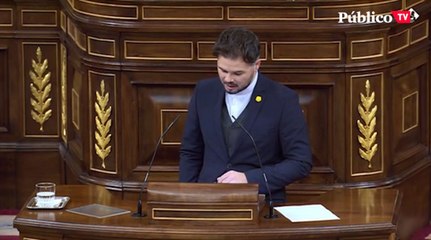 El contundente discurso de Rufián en el Congreso: "Solo importa cómo se gana al virus"
