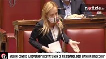 Giorgia Meloni contro il governo: 