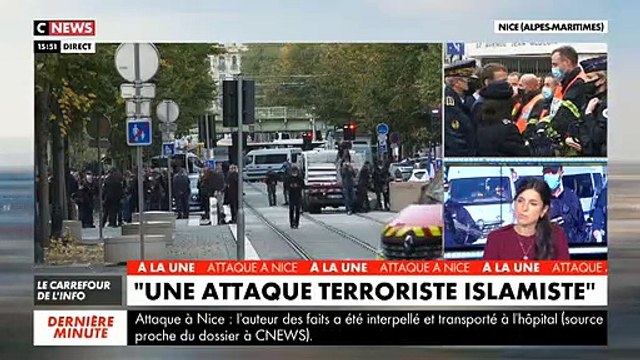 Attaque à Nice - Regardez les images de l’intervention policière ce matin à la basilique Notre-Dame pour neutraliser le suspect - VIDEO
