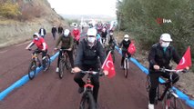 Türkiye’nin en uzun bisiklet yolunda pedallar 29 Ekim için çevrildi