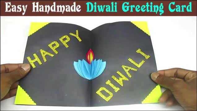 How to Make Diwali Card | Diwali Diya Card | Handmade Diwali Cards Ideas | Diwali Greeting Card 2020
