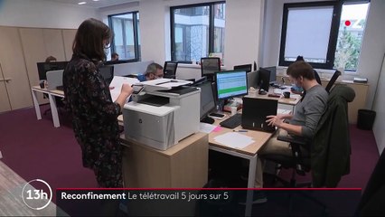 Reconfinement : le télétravail, le casse-tête des entreprises
