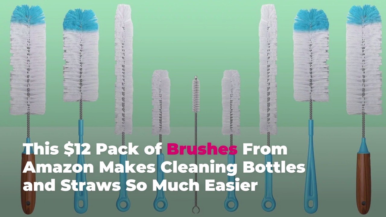 This $12 Pack of Brushes From Amazon Makes Cleaning Bottles and Straws So Much Easier