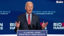 Biden calls Trump 'reckless' after rally left hundreds stranded in sub-zero cold