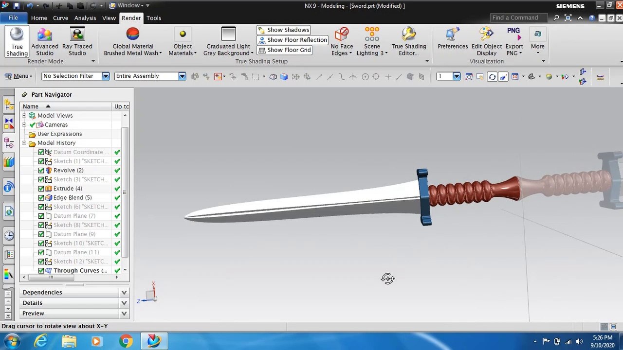 Siemens NX - Sword Tutorial