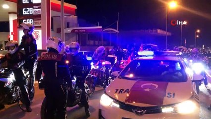 Sinop’ta 29 Ekim Cumhuriyet Bayramı konvoyu