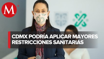 CdMx no pasará a semáforo rojo, pero se evalúa reforzar medidas, dice Sheinbaum