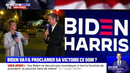 Donald Trump estime que Biden ne devrait pas revendiquer la victoire de façon "illégitime"
