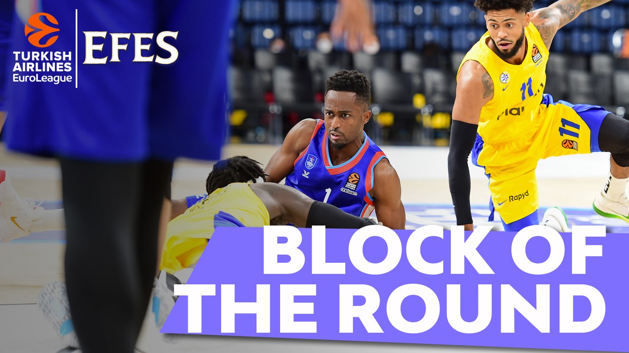Efes Block of the Round: Rodrigue Beaubois, Anadolu Efes Istanbul