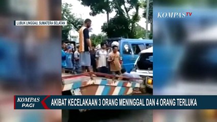 Kecelakaan Maut Mobil Sedan dan Angkutan Umum, 3 Orang Meninggal Di Tempat