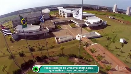 Pesquisadores da Unicamp criam spray que inativa o novo coronavírus