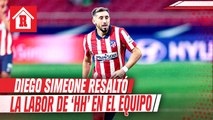 Diego Simeone resaltó la labor de Héctor Herrera en el Atlético de Madrid