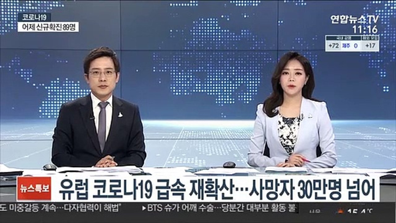 유럽 코로나19 급속 재확산…사망자 30만명 넘어
