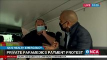 Private ambulance paramedics protest over pay