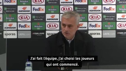 Groupe J - Mourinho : "J’aurais aimé faire 11 changements à la pause"